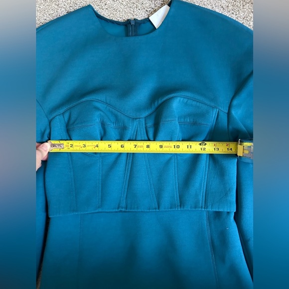 Aknvas Teal Blue Neneh Corset Minidress - Size 6 - Picture 11 of 13